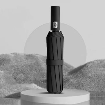 Sombrilla automática negra  - imagen 1