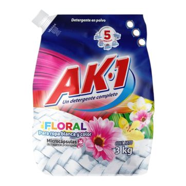 Imagen del producto S. DETERGENTE EN POLVO AK1 FLORAL X 3.000 GR