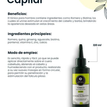 Imagen del producto Tonico capilar para HOMBRE - Crecimiento - Anticaida Magia Natural 