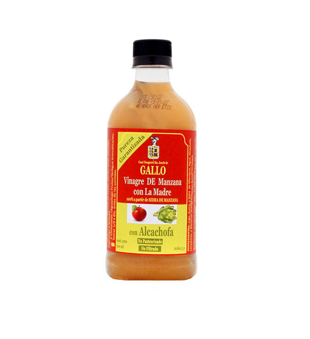 VINAGRE DE MANZANA CON ALCACHOFA X 500ML GALLO