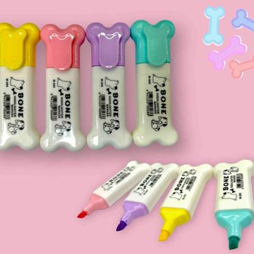 Imagen del producto RESALTADORES HUESITOS ESTUCHE X 4