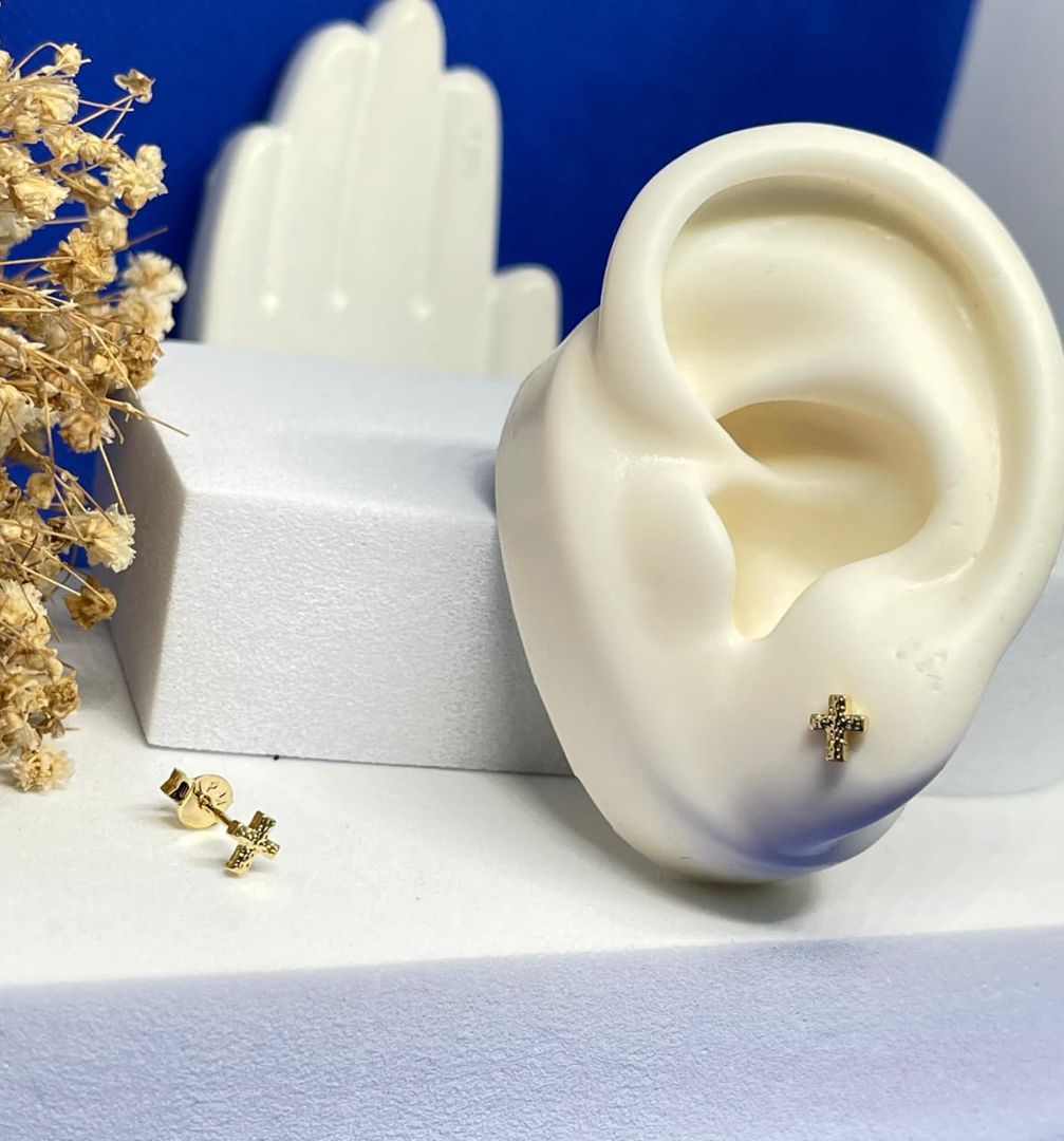 Topos cruz mini diamantada