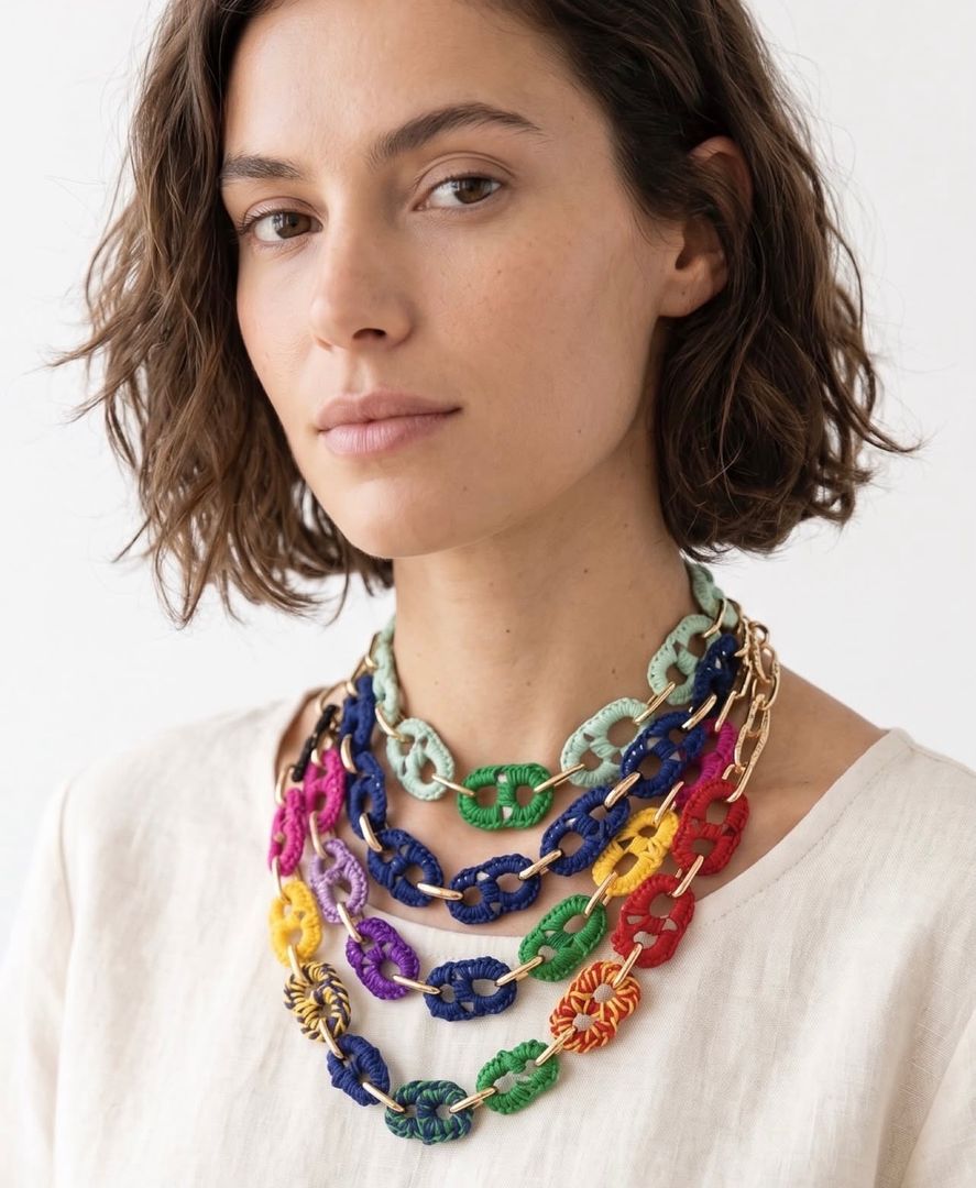Collares chapas colores