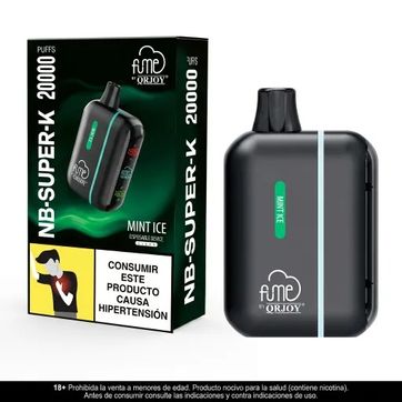Fume Kit Nb Super K Mint Ice - Bateria Y Pod 20.000 Puffs - imagen 1