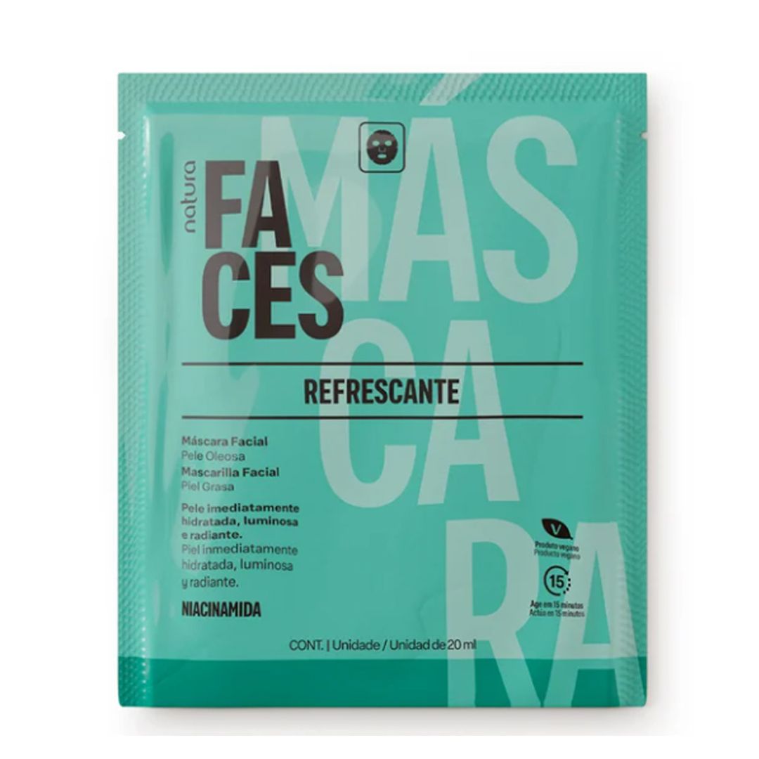 MÁSCARA FACIAL HIDRATANTE DOBLE ÁCIDO HIALURÓNICO FACES