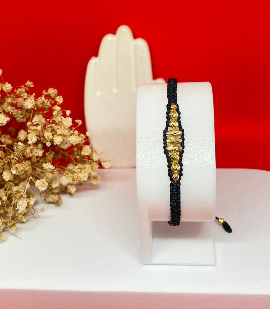 Pulsera barril canutillo balin 4mm y 3mm italy
