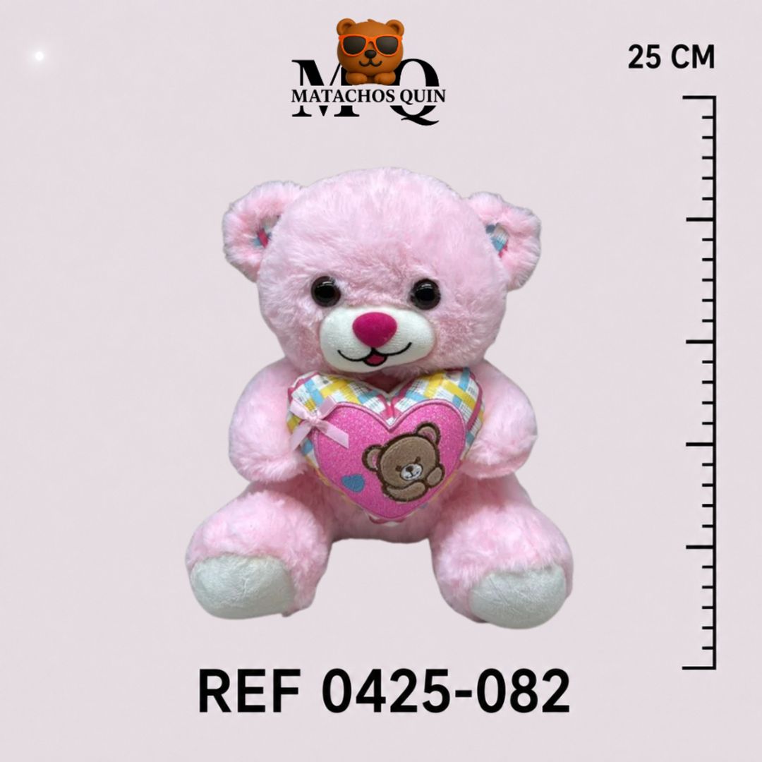 OSO ROSA CON CORAZÓN SURTIDO