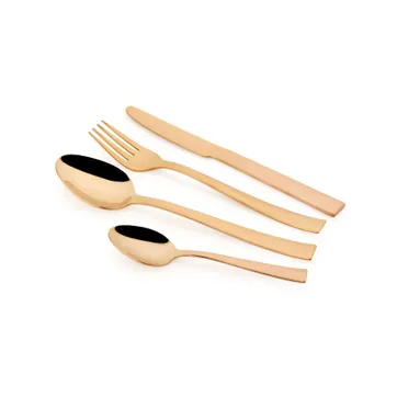 Imagen del producto JUEGO DE CUBIERTOS ORO ROSA 