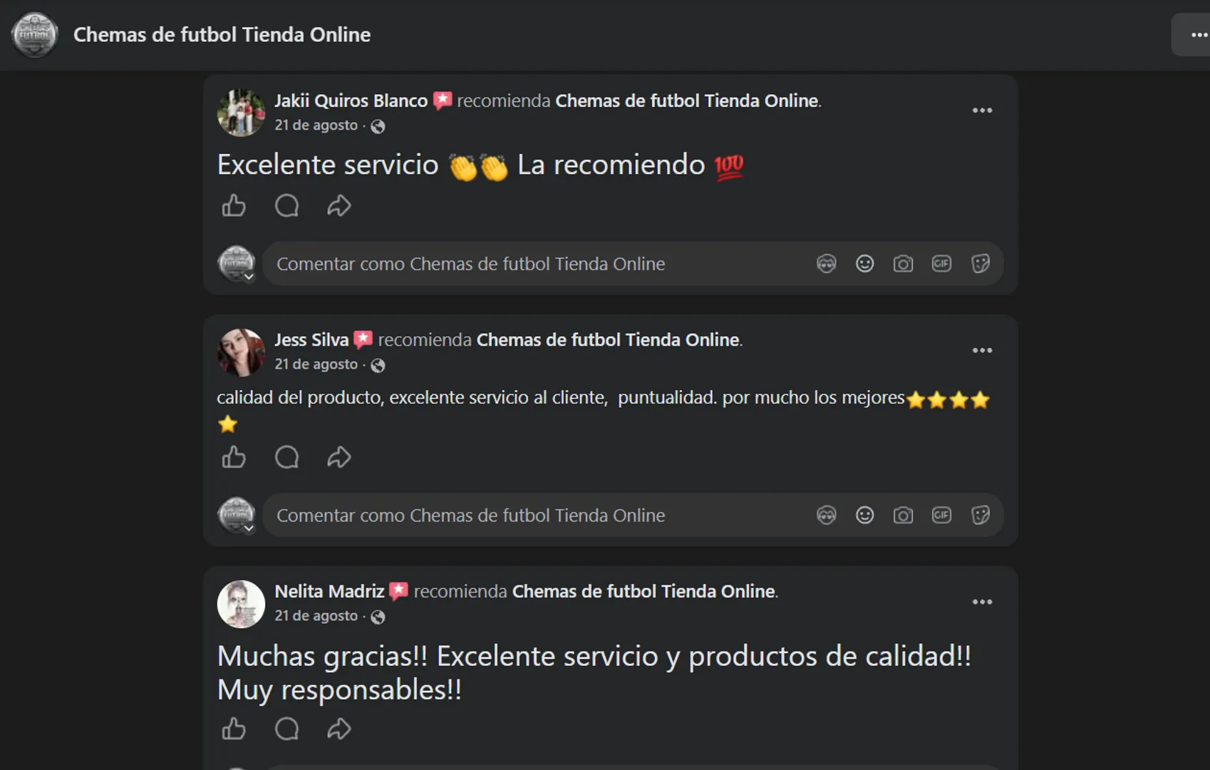 ⭐ Referencias reales de nuestros clientes