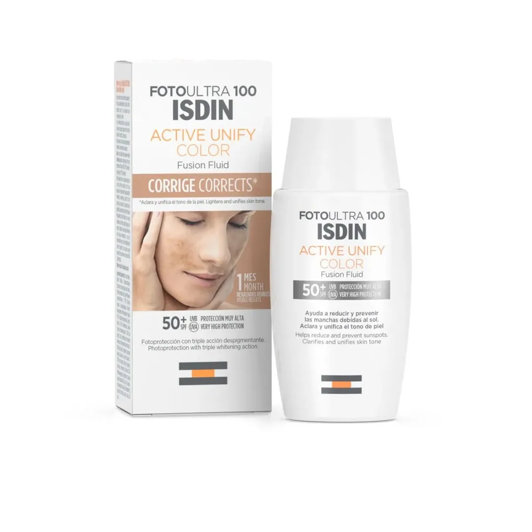 BLOQUEADOR SOLAR ACTIVE UNIFY CON COLOR 50 ML ISDIN