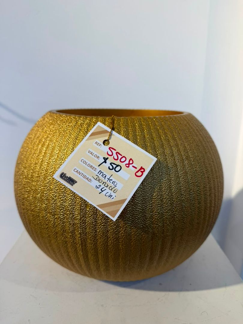 MATERO PLASTICO DORADO GRANDE