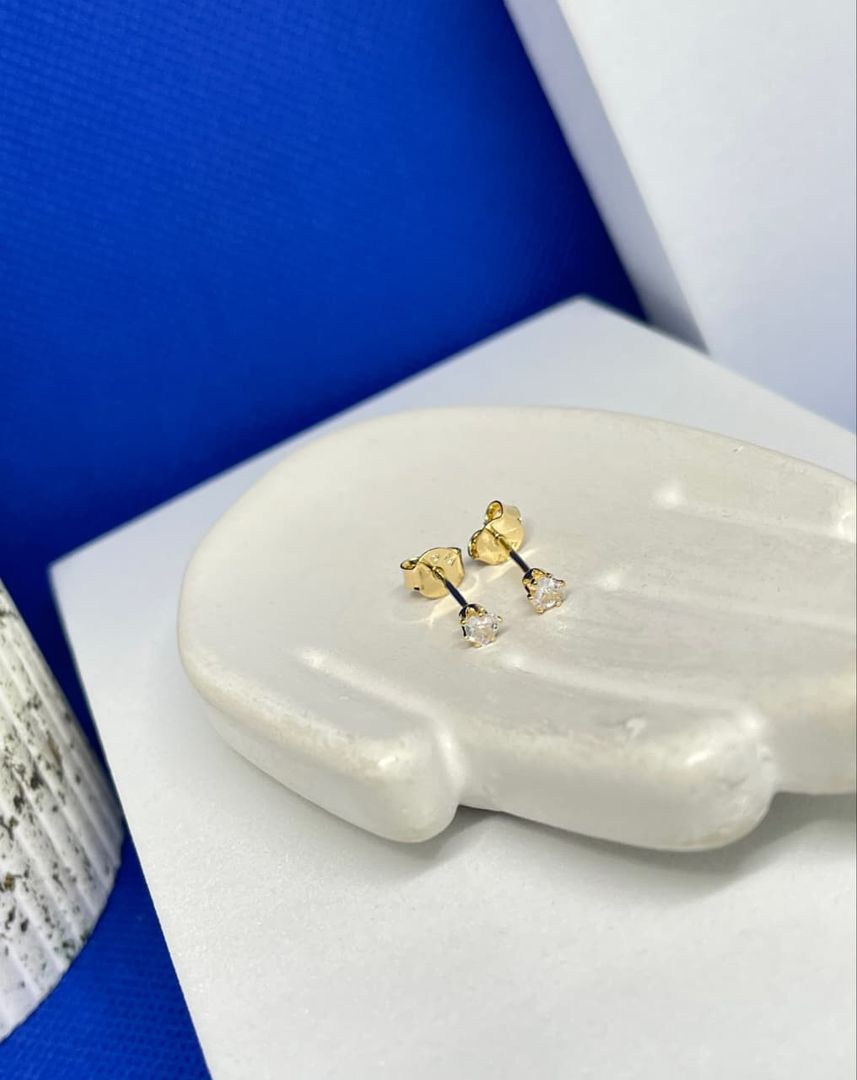 Topos corazon circonias cristal 3mm