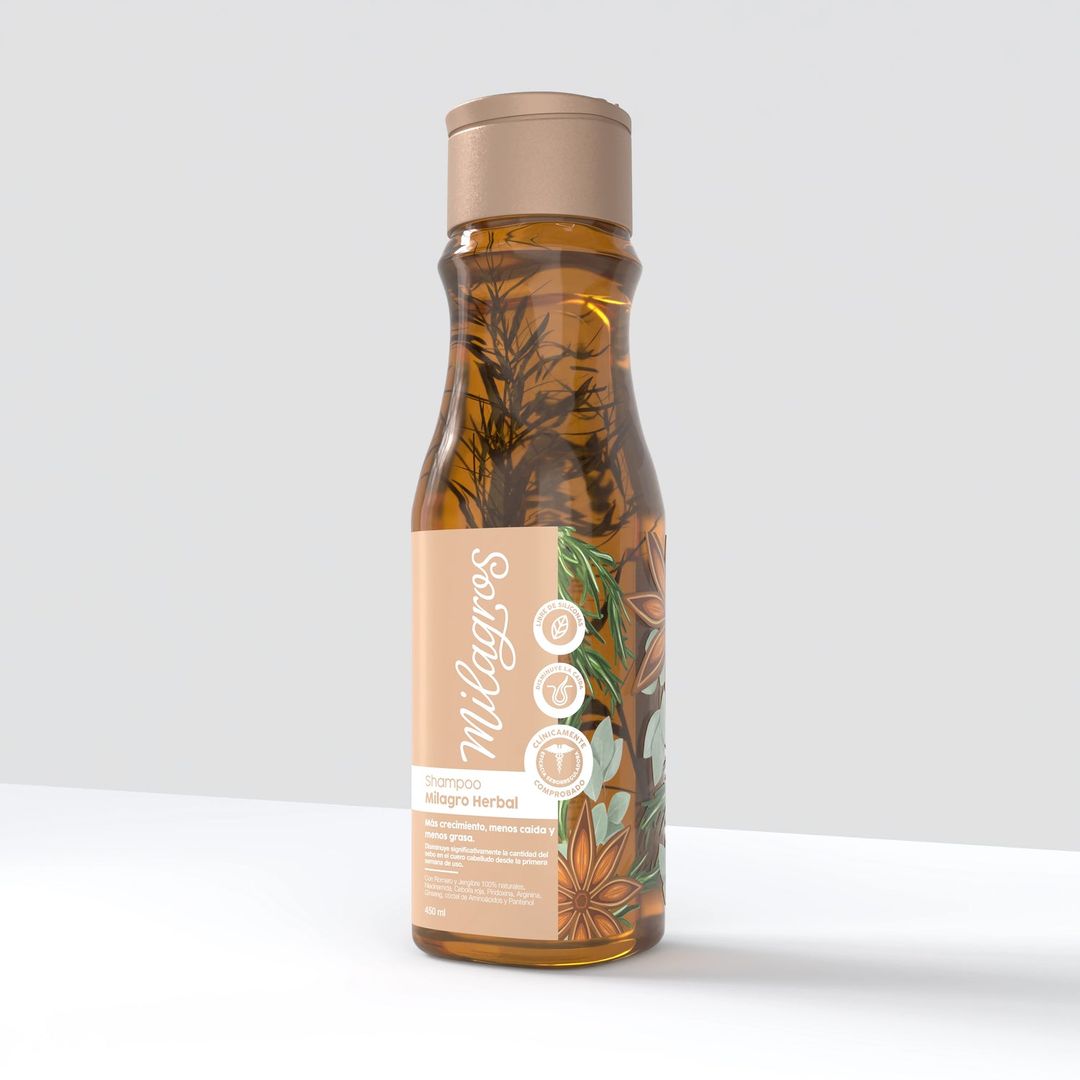Shampoo Romero Milagro Herbal 450ml Milagros