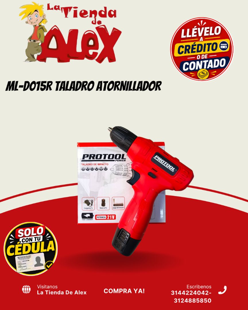 ML-D015R TALADRO ATORNILLADOR