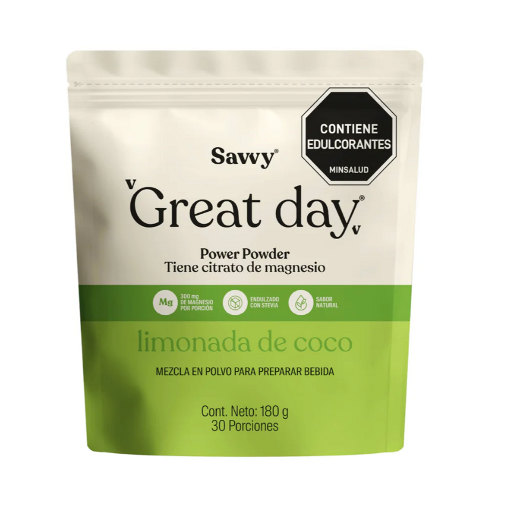 GREAT DAY LIMONADA DE COCO 180GR SAVVY