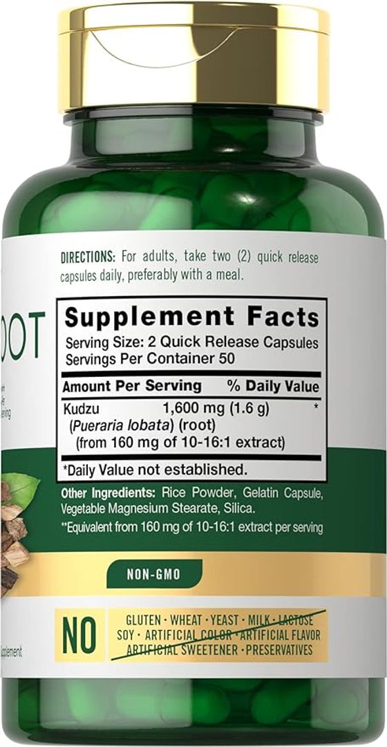 Kudzu Root 1,600mg 100 cap de extracto CARLYLE