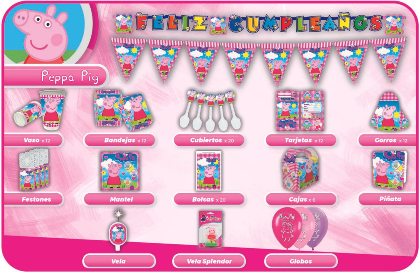 DECORACIÓN PEPA PIG  