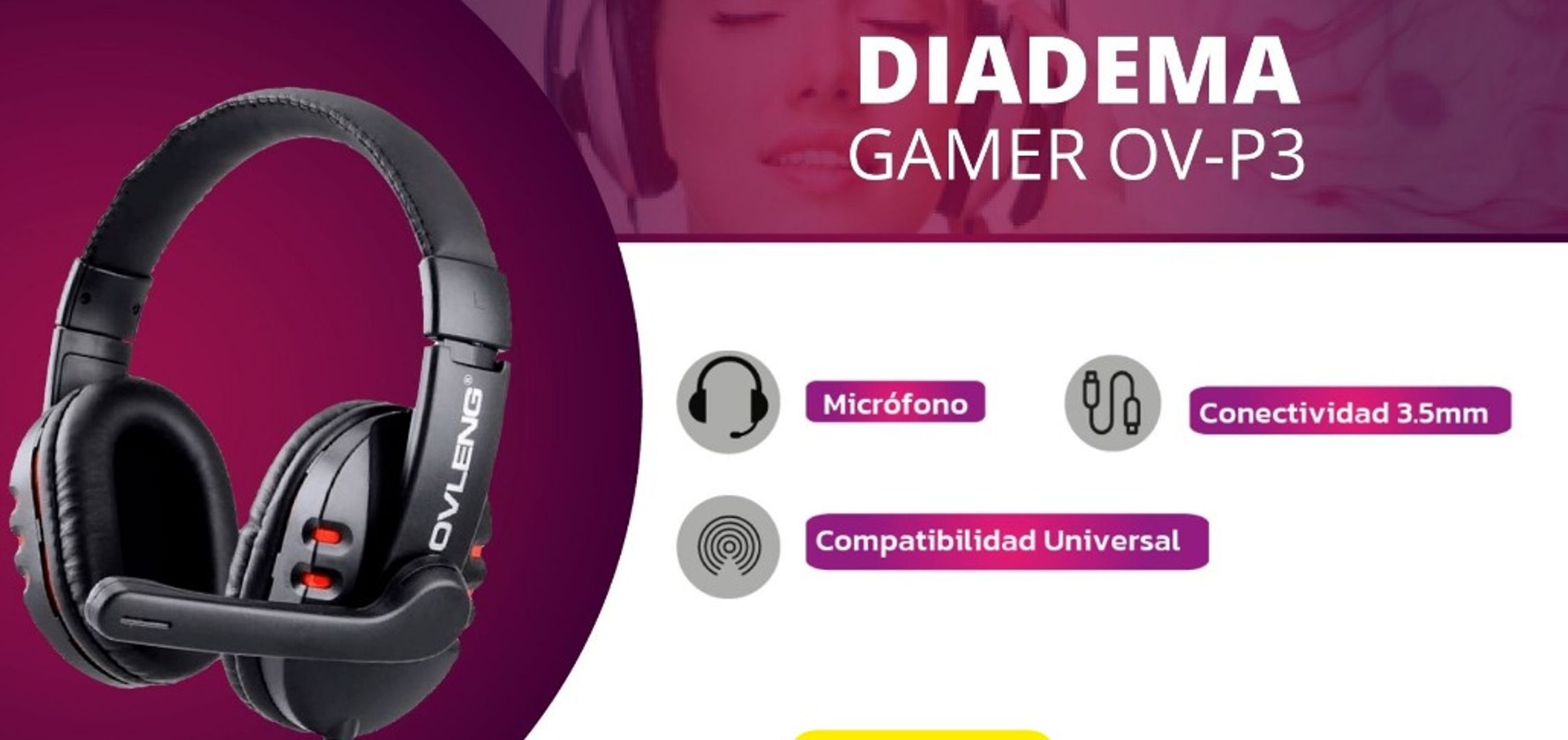DIADEMA GAMMER PARA COMPUTADOR
