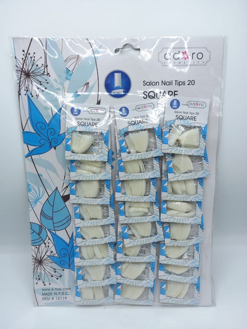 cartón uñas postizas  