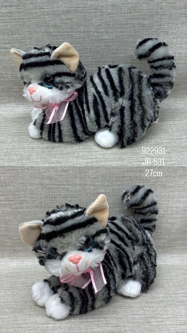 GATO CON MOÑO 27 CM