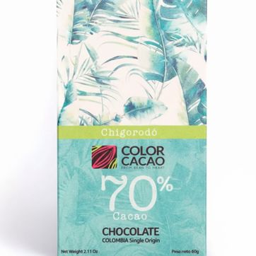 Imagen del producto COLOR CACAO 70% X 60 GR CHIGORODO