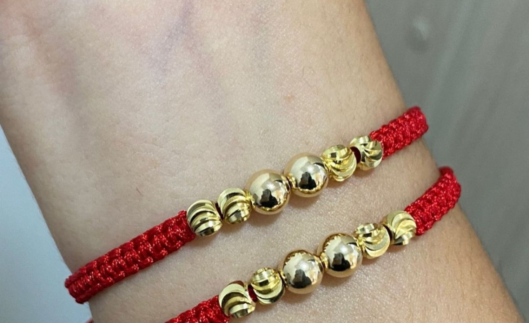Par pulseras balin liso e italino 5mm y 6mm liso