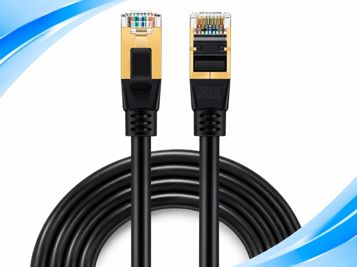 CABLE DE RED ETHERNET CON CONECTORES RJ45 BLINDADOS