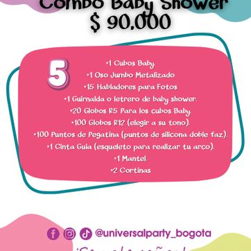 Imagen del producto COMBO BABY SHOWER # 5 
