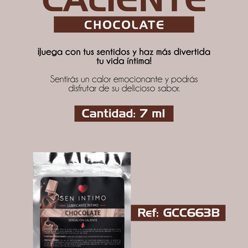 Imagen del producto Lubricante Íntimo Chocolate Sachet Sensación Caliente x 7 ml