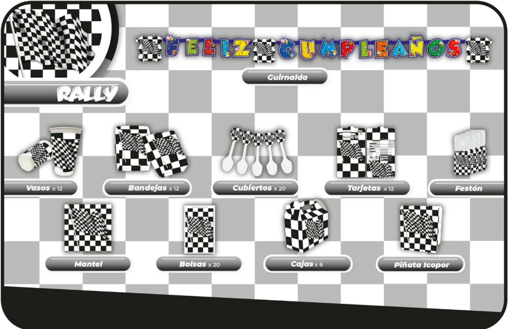 DECORACIÓN CARRERAS ( RALLY ) 