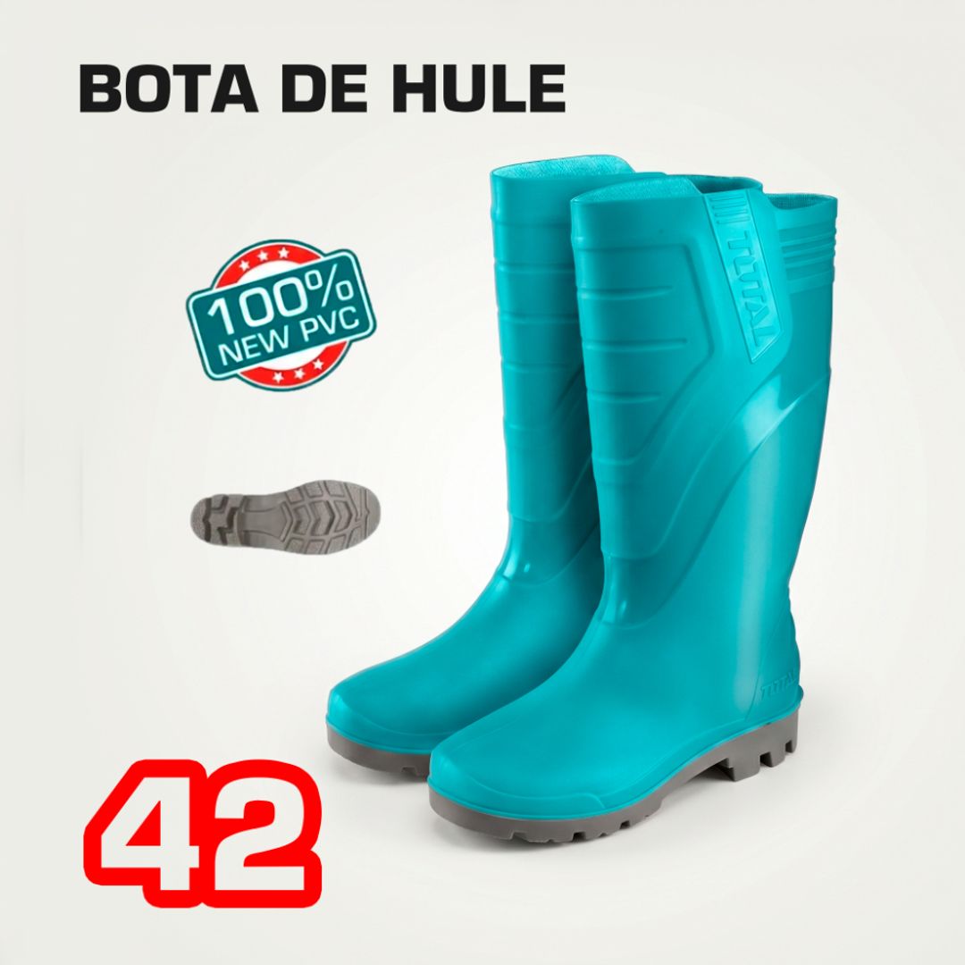BOTAS DE HULE TALLA N° 42    COLOR VERDE