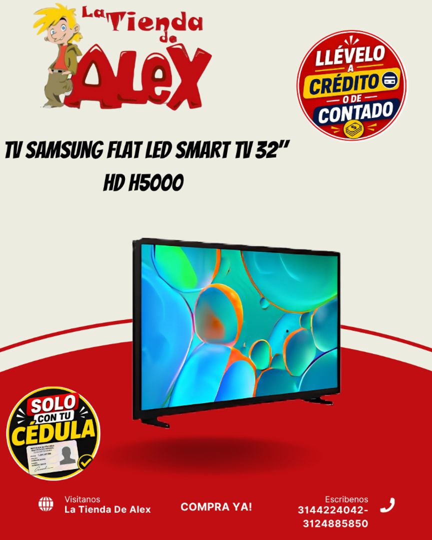 Tv Samsung Flat Led Smart TV 32" HD H5000 