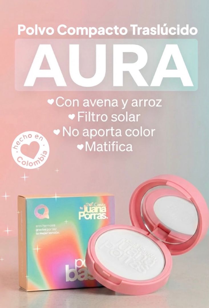 Polvo aura translúcido compacto 