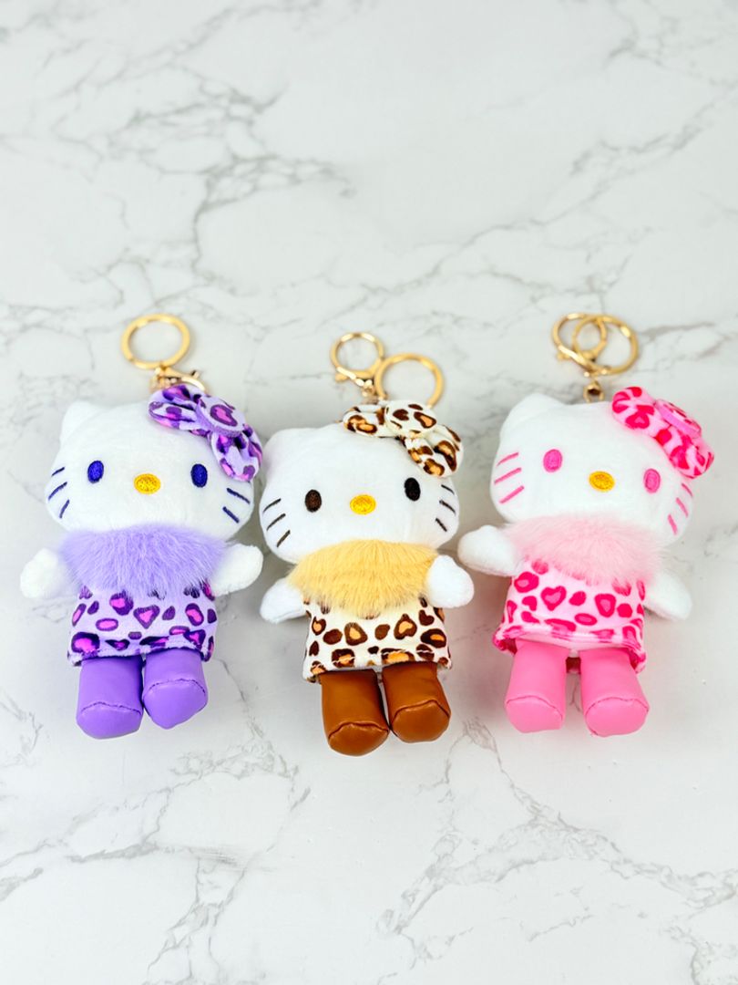 LLAVERO KITTY ANIMAL PRINT