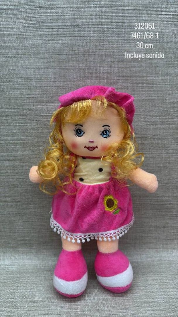 MUÑECA CON SONIDO SURTIDA 30 CM