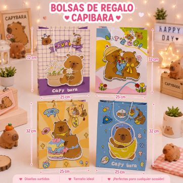 Imagen del producto Bolsas de regalo medianas capibara 