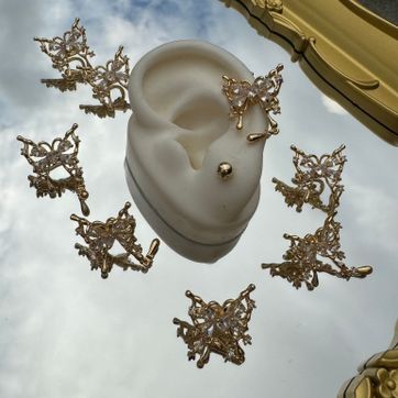 Imagen del producto Ear cuff rodio piedras 