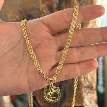 CADENA CABALLISTA TEJIDO TIPO CHINESCA - imagen 1