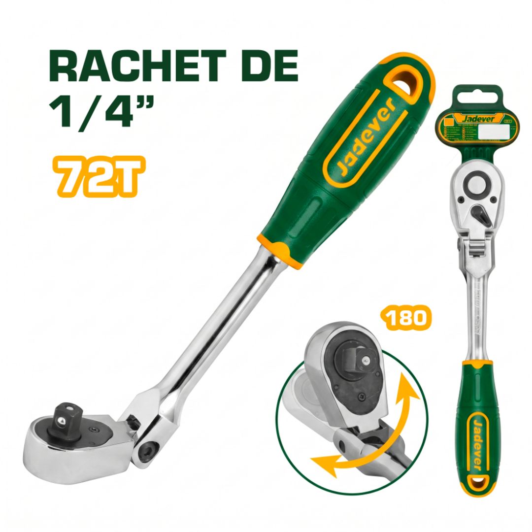 RATCHET 1/4" 72T 200MM