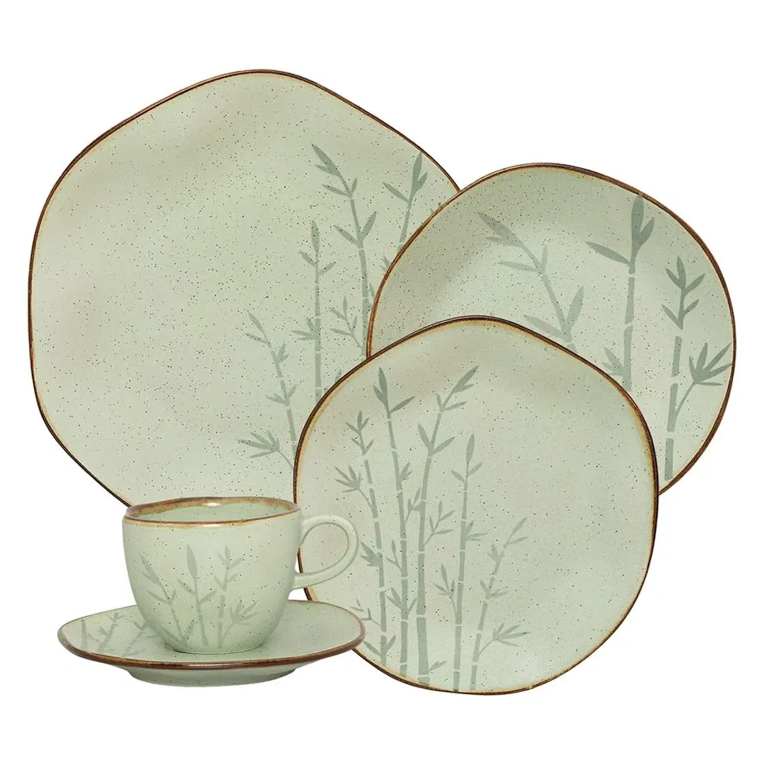 VAJILLA RYO BAMBU 20PZ CERAMICA