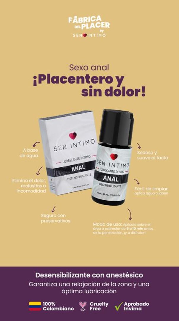 DESENSIBILIZANTE ANAL SEN INTIMO