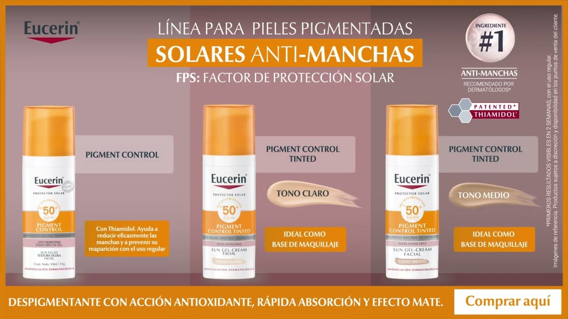 PROTECTOR SOLAR ANTI MANCHAS 50ML EUCERIN