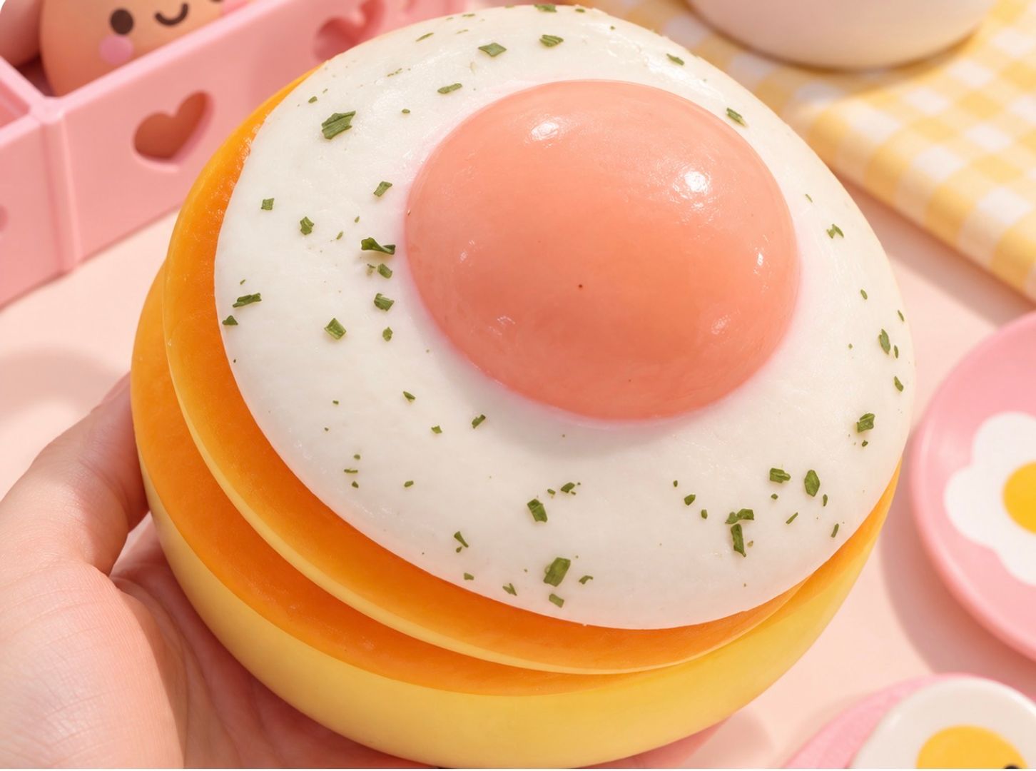 Squishy Waffle con huevo 