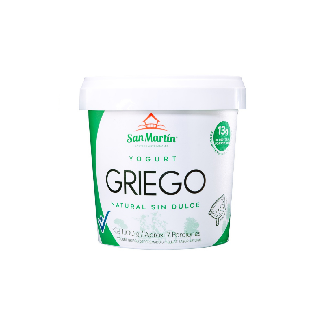 YOGURT GRIEGO NATURAL SIN ENDULZANTE X 1100 GR SAN MARTIN