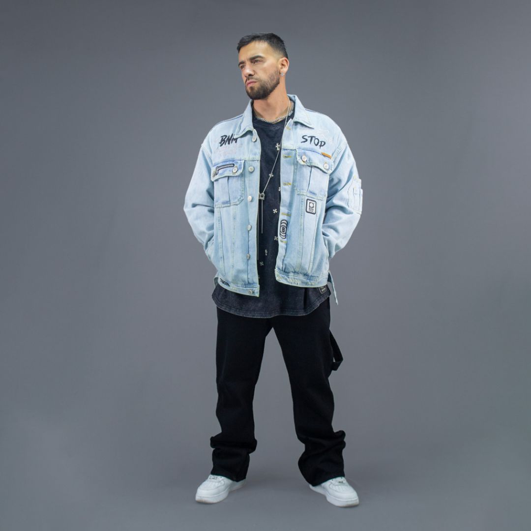 CHAQUETA OVER PREMIUM EST BNM NEVER STOP