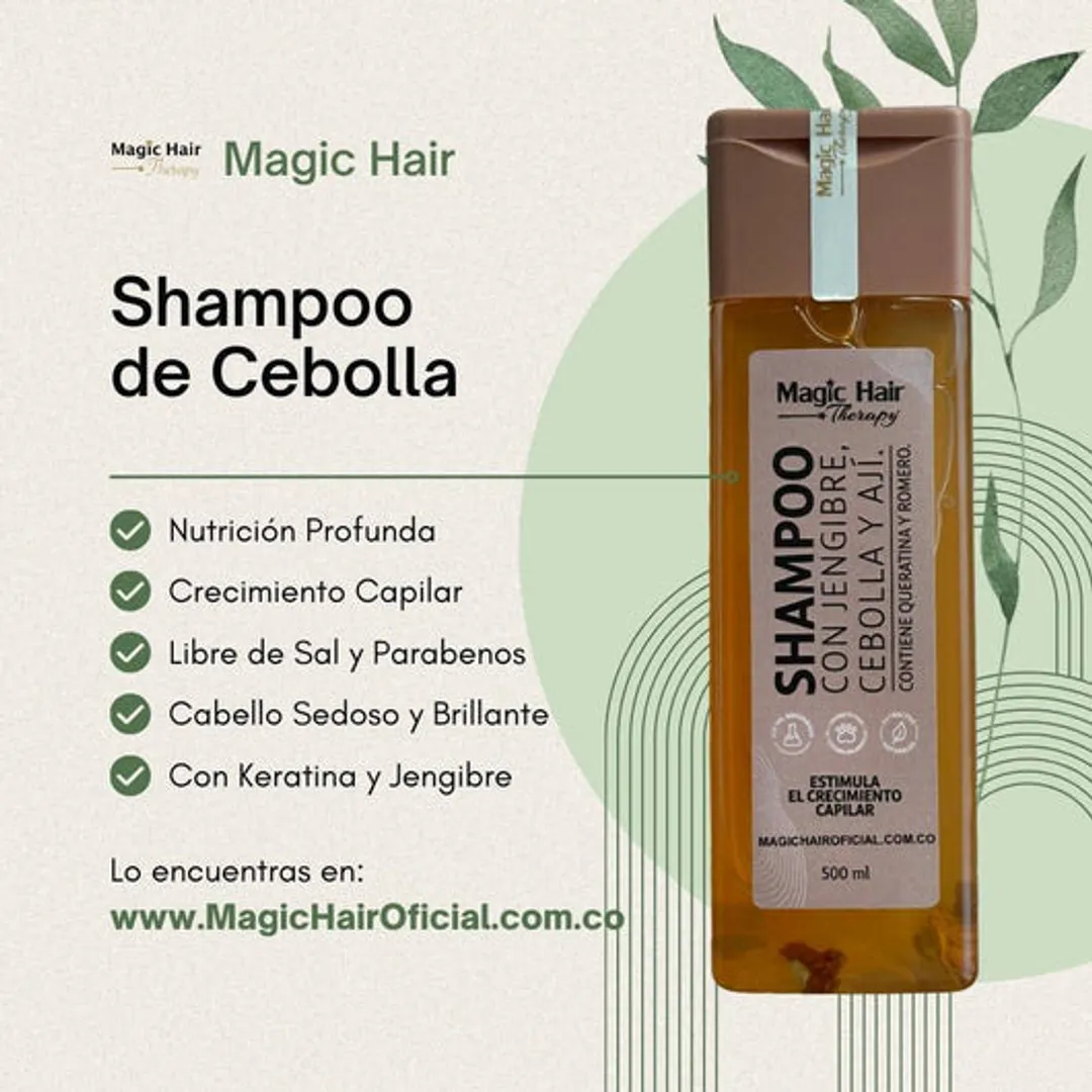 SHAMPOO CON JENGIBRE CEBOLLA Y AJI