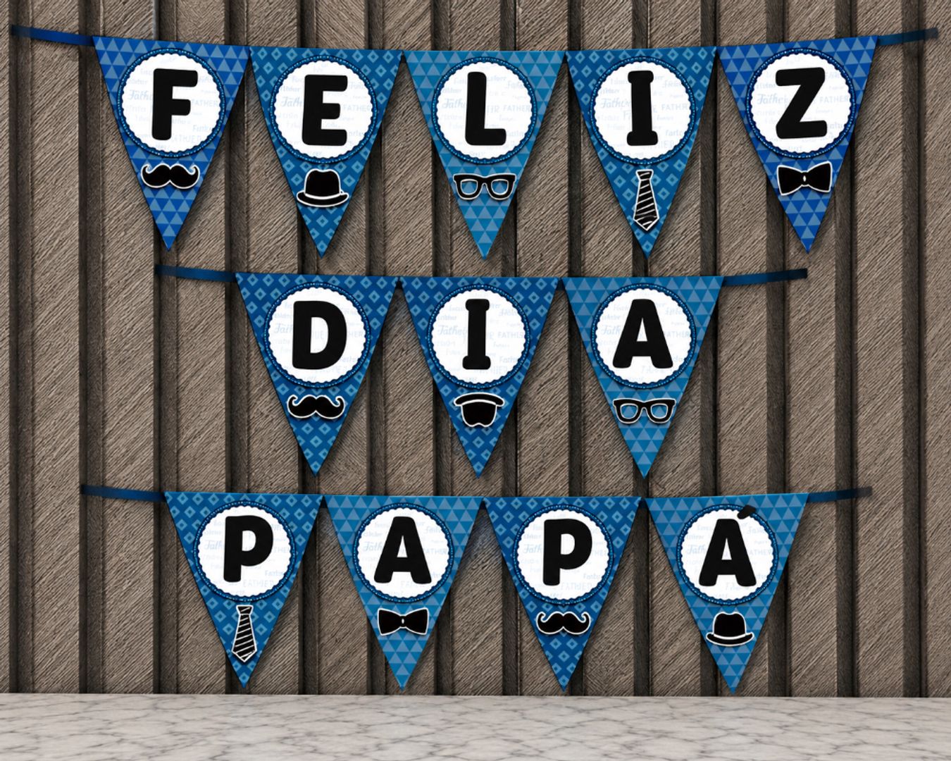 BANDERÍN TRIANGULO 12 PZS