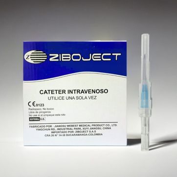 Imagen del producto CATETER 22G AZUL ZIBOJECT UNIDAD