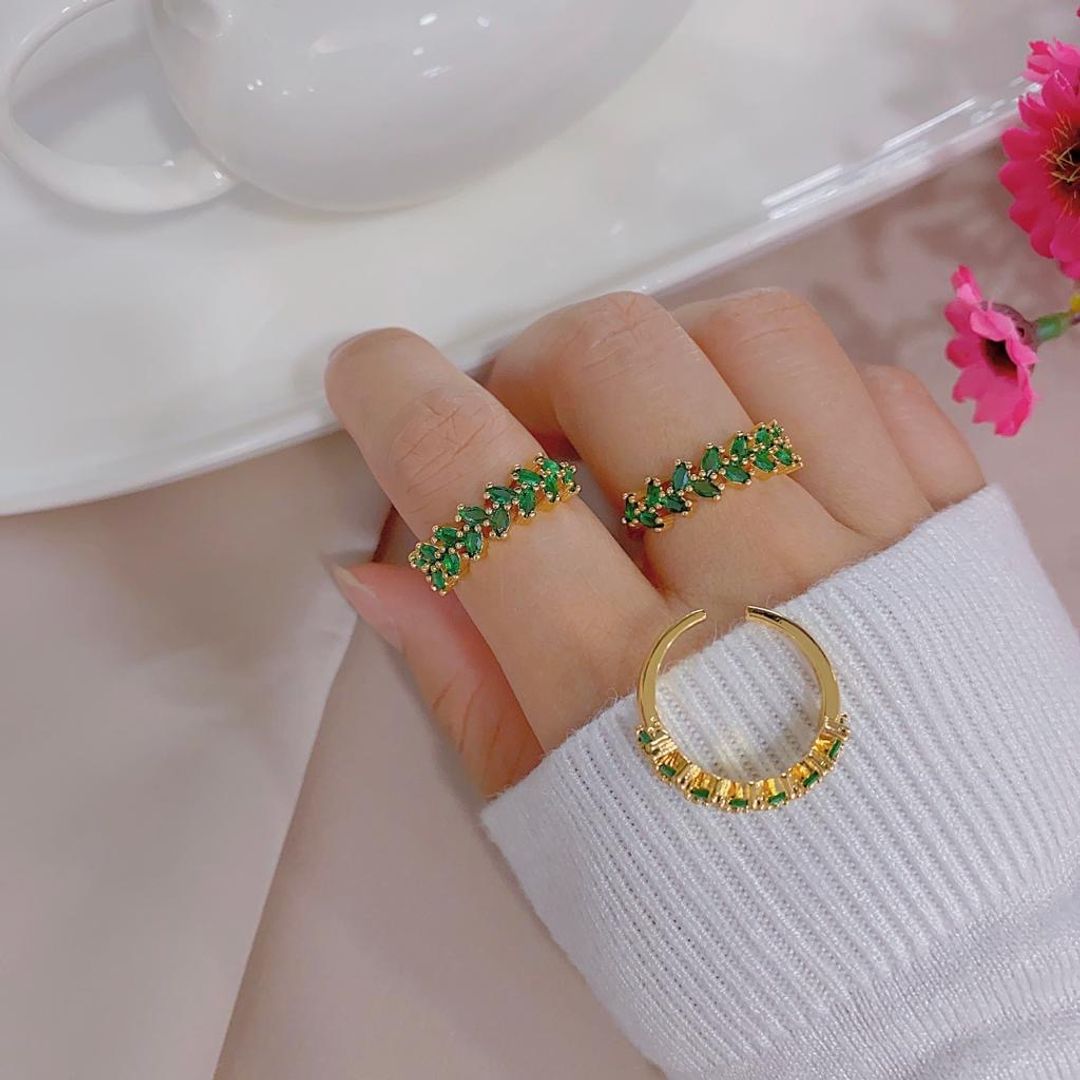 Anillo ajustable rodio