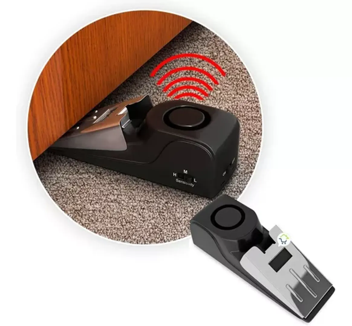 TOPE DE PUERTA CON ALARMA DE SEGURIDAD